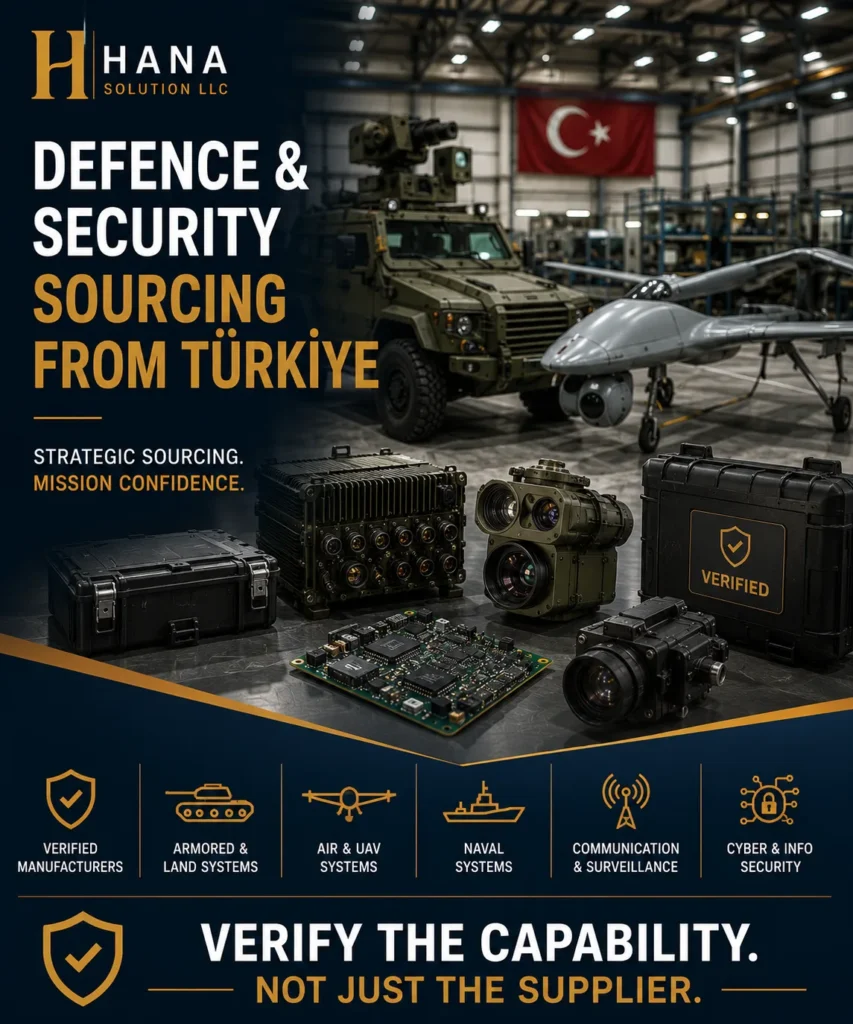 Defence procurement Turkey — authorised entity status and export licence verification before buyer-side supplier engagement