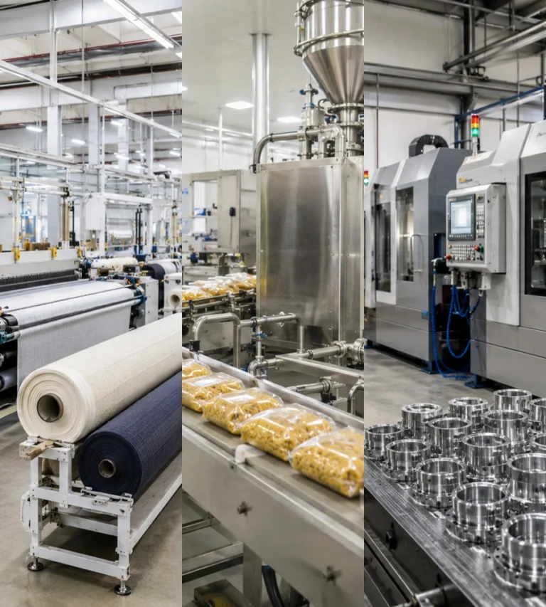 Production monitoring Turkey across textile, food packaging and industrial manufacturing facilities