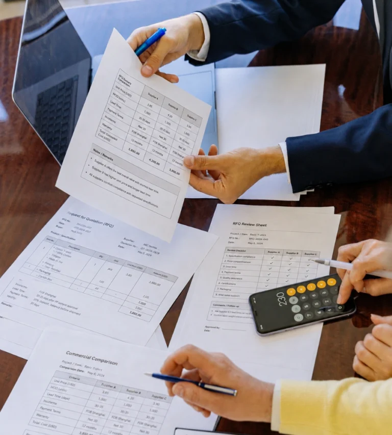 Buyer-side supplier quotation comparison of RFQ documents, pricing, MOQ, lead time, Incoterms and payment terms in Turkey.