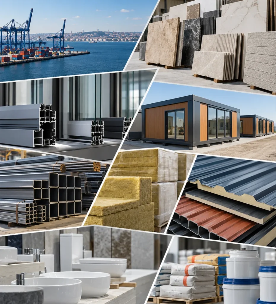 Construction materials sourcing Turkey for international buyers sourcing Turkish building material manufacturers